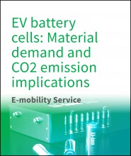 EV battery cells: Material demand and CO2 emission implications