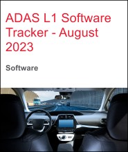 ADAS L1 Software Tracker - August 2023